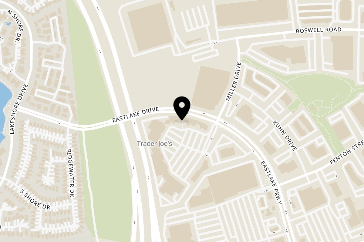 Map showing the location of Cotijas Taco Shop Eastlake on 872 Eastlake Pkwy #411 in Chula Vista
